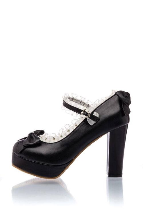 Mary Jane Pumps - schwarz (SKU: 51001-002)