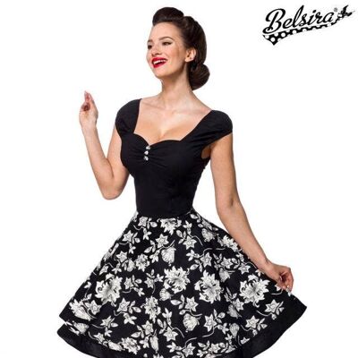 Floral Dress - Black/White (SKU: 50307-010)