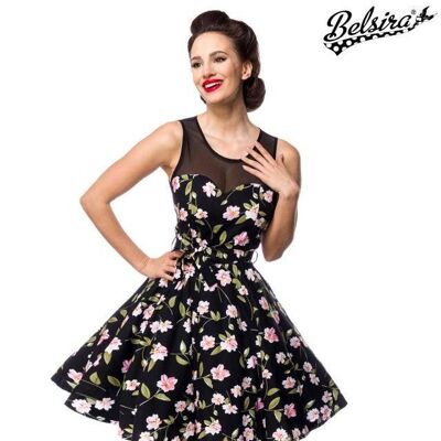 Kleid mit Dots - schwarz/rosa (SKU: 50301-060)