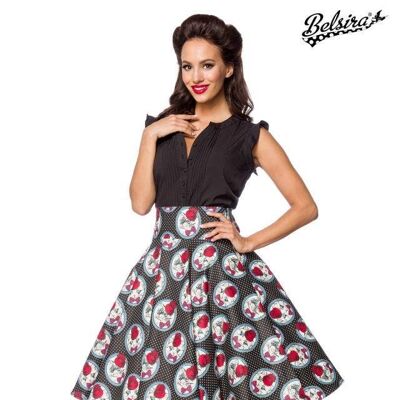 Falda Vintage - Negra/Roja (SKU: 50205-021)
