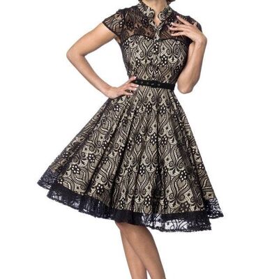 Lace Dress - Black/Cream (SKU: 50199-008)