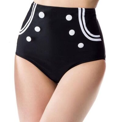Bragas Bikini Vintage - Negro/Blanco (SKU: 50183-010)