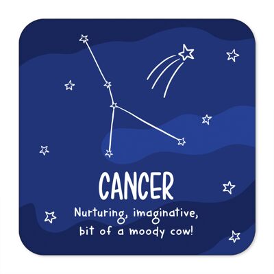 Cancer Rude Star Sign Zodiac Coaster