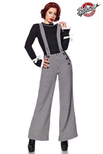 Pantalon Belsira Premium Marlene - Noir/Blanc (SKU: 50177-010) 1