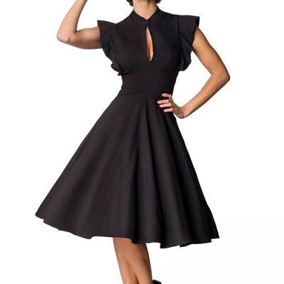 Belsira Premium Vintage-Kleid - schwarz (SKU: 50152-002)