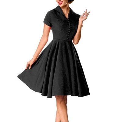 Premium Retro Dress - Black (SKU: 50151-002)