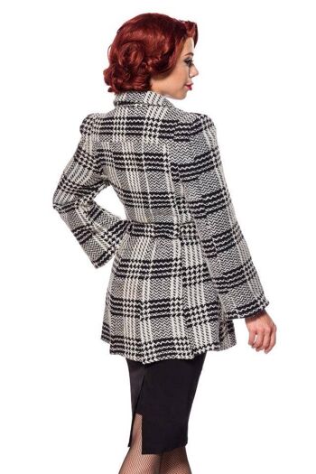 Belsira Premium Belted Blazer - Noir/Blanc (SKU: 50142-010) 4