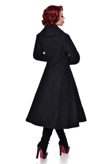 Manteau en laine Belsira Premium - Noir (SKU: 50132-002) 4