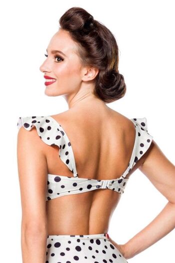 Haut de Bikini Vintage - Crème/Noir (SKU: 50114-088) 4