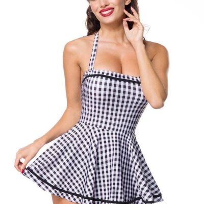 Vintage Swimdress - schwarz/weiß (SKU: 50113-010)