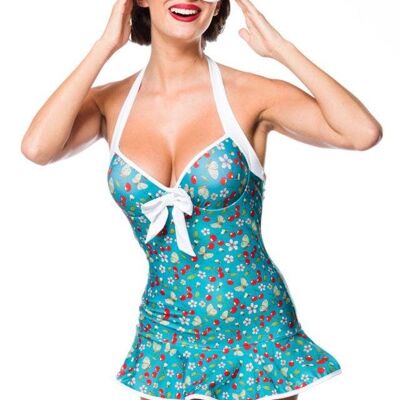 Vintage Swimdress - green/white (SKU: 50112-047)