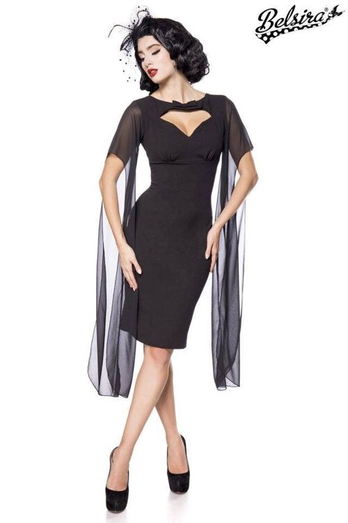 Retro Kleid - schwarz (SKU: 50107-002)