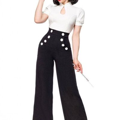 Pantaloni Marlene - nero/bianco (SKU: 50073-010)