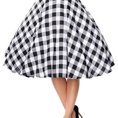 circle skirt - black/white (SKU: 50065-010)