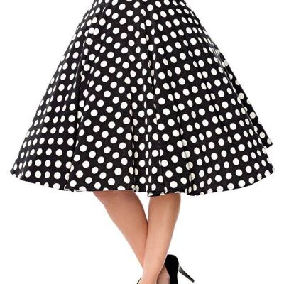 circle skirt - black/white (SKU: 50064-010)