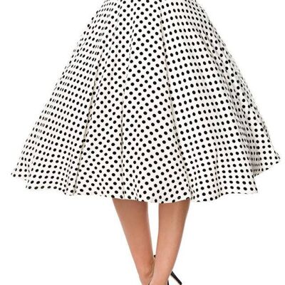 circle skirt - white/black (SKU: 50064-005)
