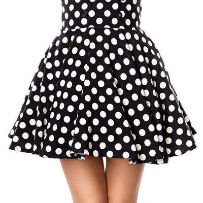 short swing skirt - black/white (SKU: 50061-010)