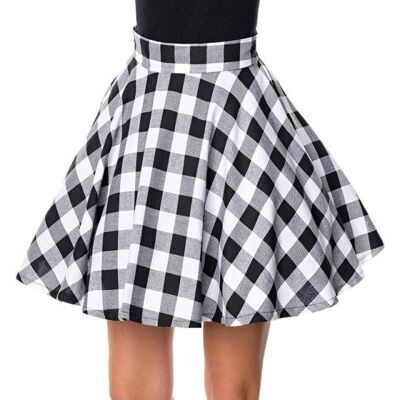 short swing skirt - black/white (SKU: 50060-010)