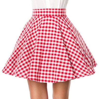 short swing skirt - red/white (SKU: 50060-009)