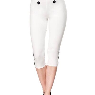 Pantaloni Capri - Bianco (SKU: 50059-014)