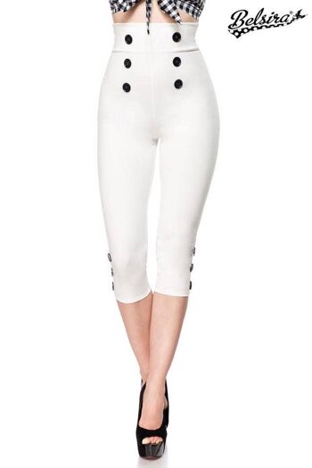 Pantalon Capri - Blanc (SKU: 50059-014) 1