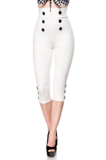 Pantalon Capri - Blanc (SKU: 50059-014) 2