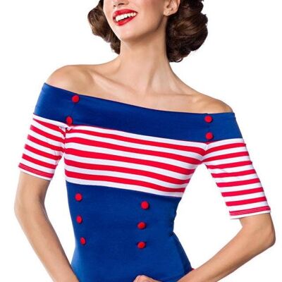 Top de Jersey - Azul/Blanco/Rojo (SKU: 50054-263)