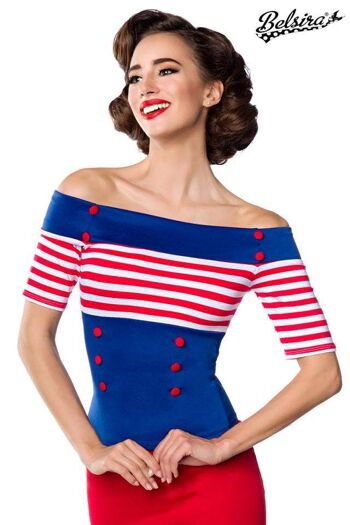 Haut Jersey - Bleu/Blanc/Rouge (SKU: 50054-263) 1