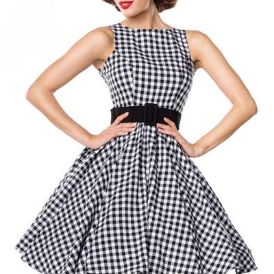 Check Dress - Black/White (SKU: 50049-010)