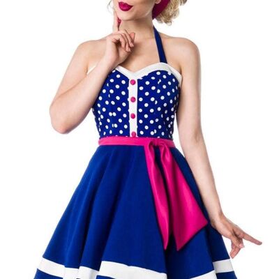 Strapless Dress - Blue/Pink/White (SKU: 50030-248)