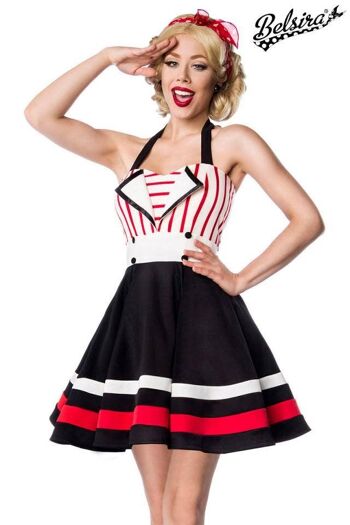 Robe Halter - Noir/Rouge/Blanc (SKU: 50024-059) 1