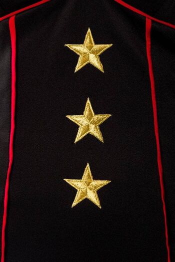 Robe Militaire avec Veste - Noir/Rouge (SKU: 50000-021) 3
