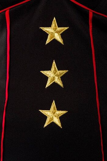 Robe Militaire avec Veste - Noir/Rouge (SKU: 50000-021) 4
