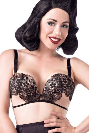 Ensemble soutien-gorge PROMOTIONNEL - beige/noir (SKU: 15186-084) 1