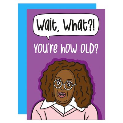 Oprah What Meme Birthday A6 Card