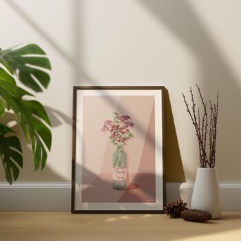 A5 Poster - Wine Flowers 1