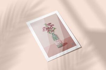 A5 Poster - Wine Flowers 3