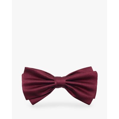 PLUM SILK BOW TIE