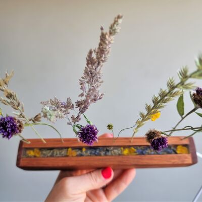 Barra de flores de madera para vacaciones de verano con lámpara de resina epoxi | Lámpara de epoxi | Luz nocturna de resina | Luz nocturna personalizada | Lámpara de resina | Regalos para ella