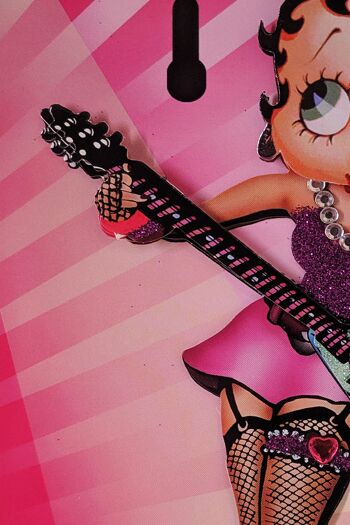 Betty Boop Rock Chick Decoupage Carte de voeux vierge (3D) 3