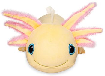 Oreiller en peluche - Axolotl jaune - ultra doux - 59 cm (longueur) - Mots clés : oreiller décoratif, peluche, peluche, doudou 2