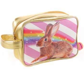 Trousse de toilette lapin arc-en-ciel 3