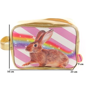 Trousse de toilette lapin arc-en-ciel 8