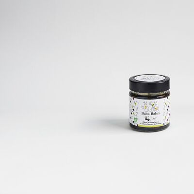 Schwarze Bio-Chétoui-Oliven in Olivenöl und wildem Thymian