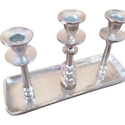 Candlestick silver 3 arms