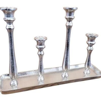 Candlestick silver 4 arms