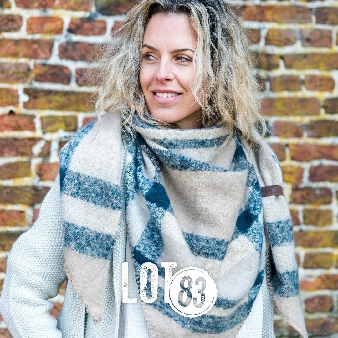 Sciarpa Nina Ruit blu scuro