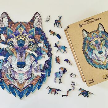 Wild Wolf Jigsaw A4 Boîte Premium 6