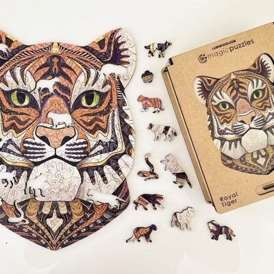 Royal Tiger Jigsaw A3 Premium Box