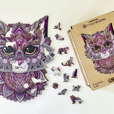 Curious Cat Jigsaw A4 Premium Box